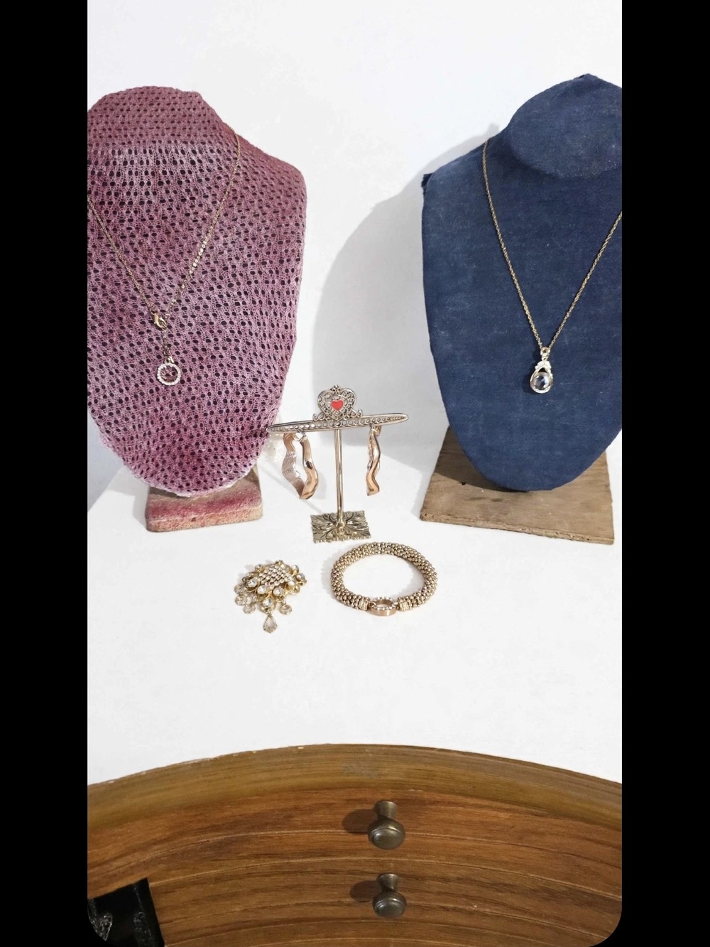 Gold-Tone Pendant Necklace and Jewelry Lot - Gold